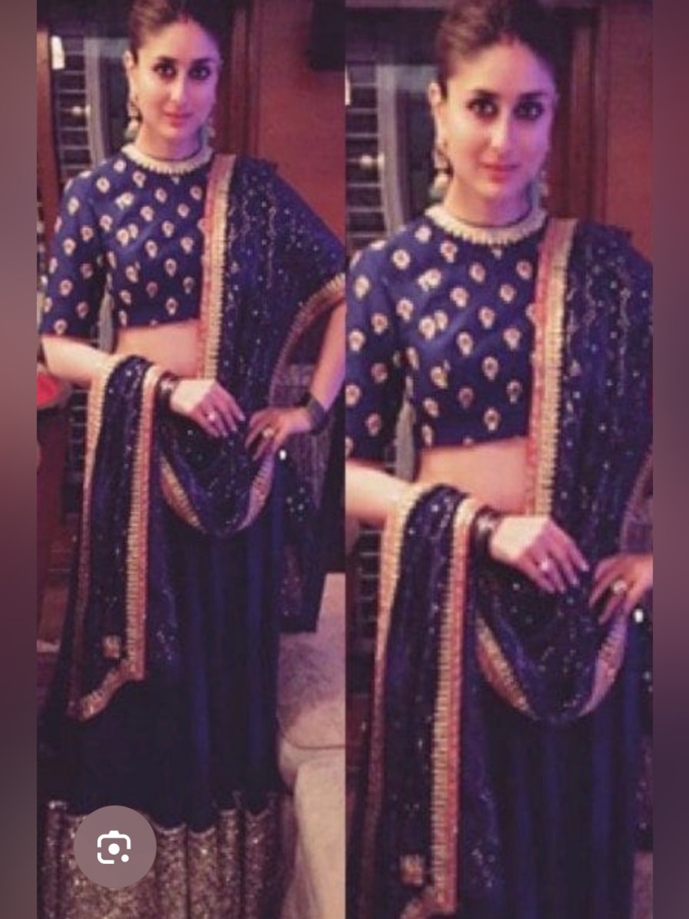 Sabyasachi Red Embellished Lehenga Dress with Gold Trim